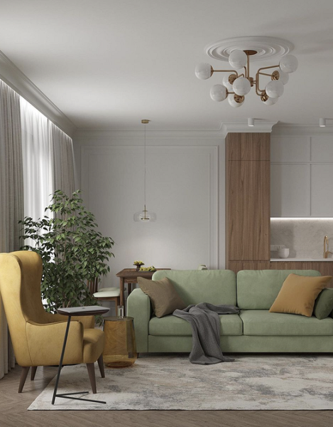 Незручна зона відпочинку Неправильне розміщення меблів: відсутність зони відпочинку, незручне розташування крісел для спілкування.