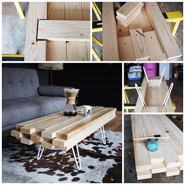 Простий столик з дощок Простий журнальний столик з дощок своїми руками: саморобні меблі для дому.