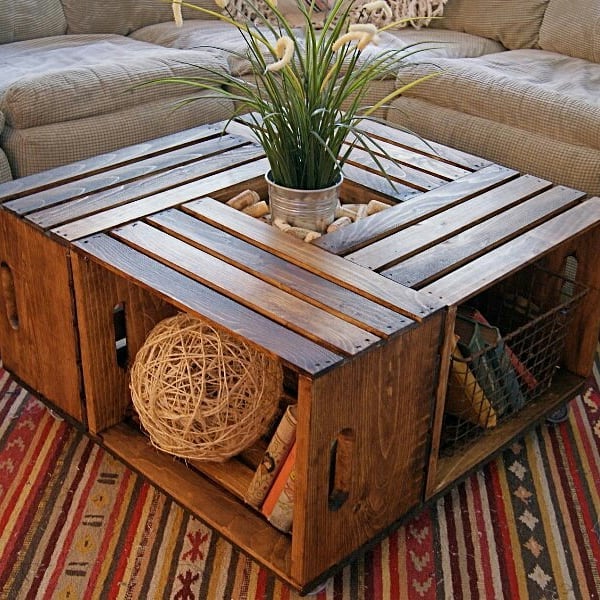 Дерев'яний мінімалізм Журнальний столик з дерева в стилі мінімалізм для меблів для маленької квартири.