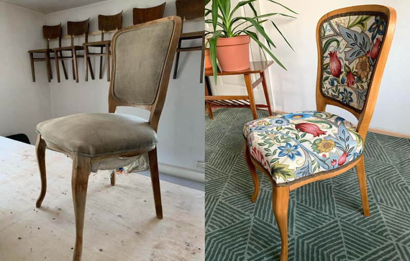 Стильний вінтажний стілець Реставрація стільців 2026: трансформація старого стільця в стильний елемент вінтажного декору.
