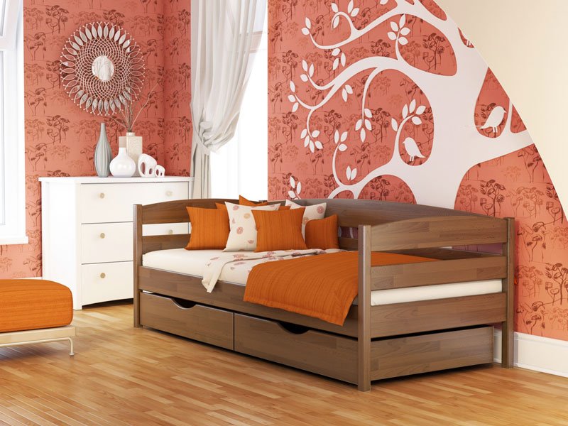 Дерев'яне ліжко нота плюс 6 | фабрика естелла Дерев'яне ліжко нота плюс - зображення 6