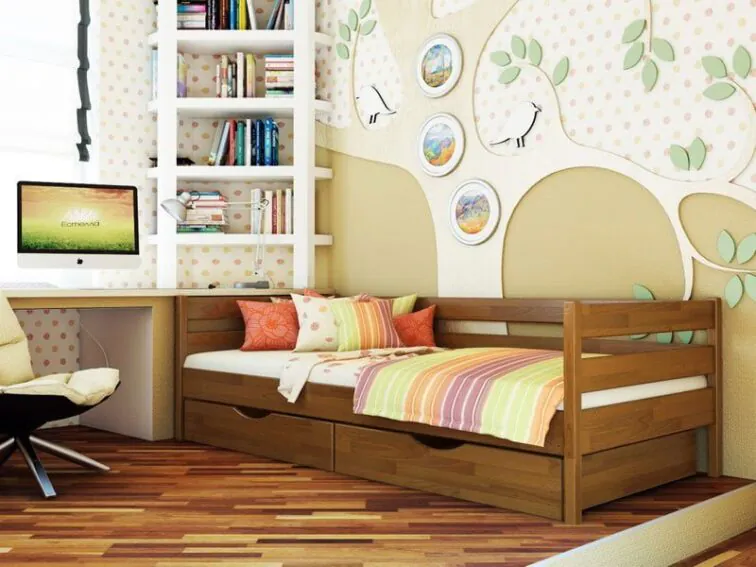 Деревянная кровать Нота