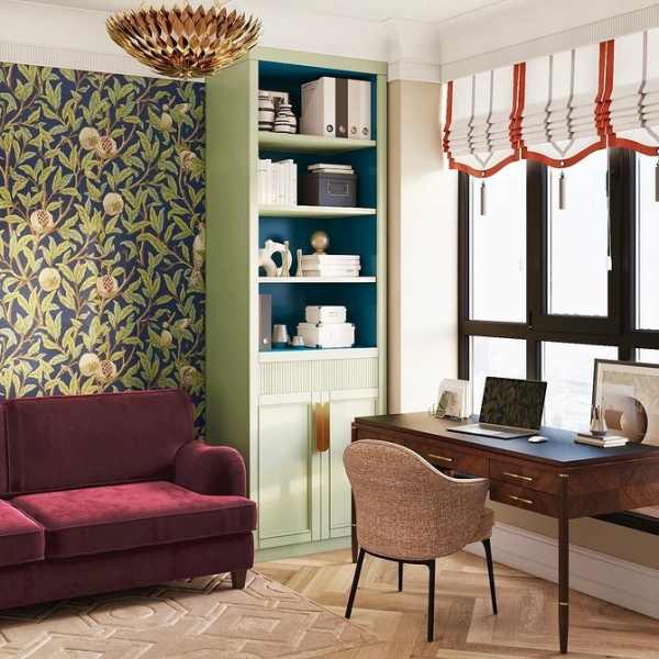 Елегантність темного дерева Дизайн інтер'єру з темними меблями з натурального дерева у класичному стилі.