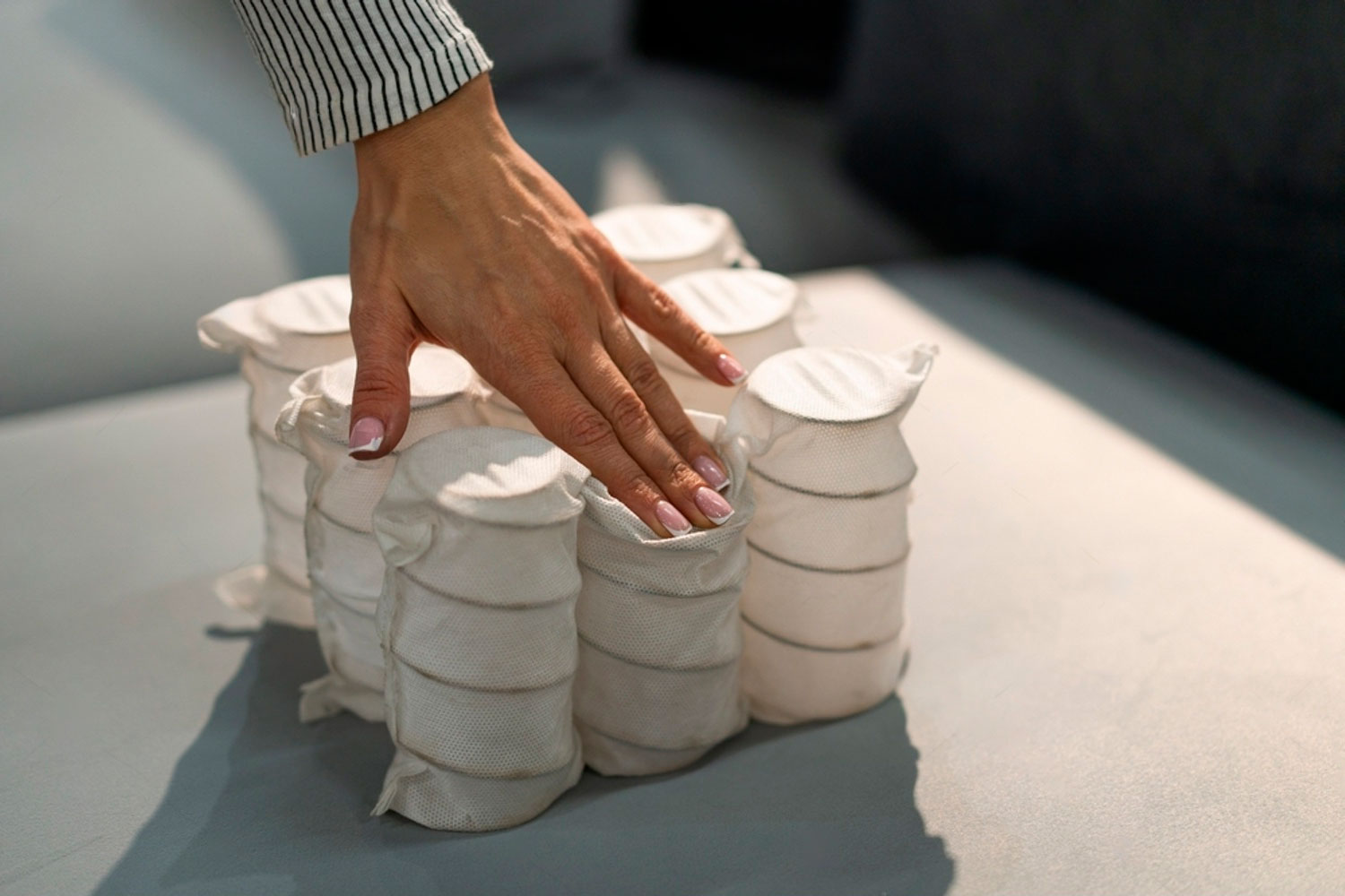 Ортопедичний матрац 2026 Блок незалежних пружин pocket spring із зональною підтримкою для ортопедичного ефекту матрацу.