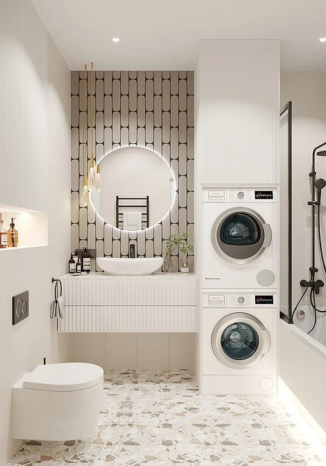 Пуф: зберігання речей Інтер'єр з пуфом, який має додаткове місце для зберігання речей, економія простору.