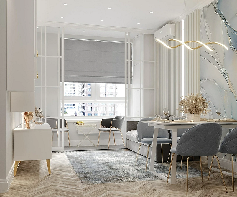 Легкість скла Скляні меблі в інтер'єрі маленької квартири для візуального розширення простору