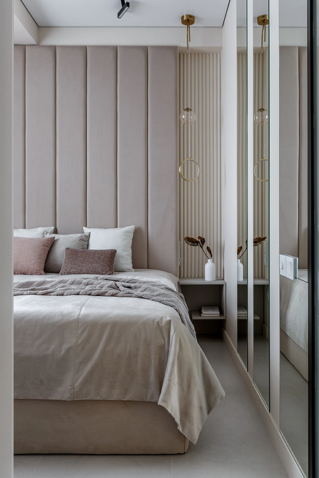 Візуальний обман Приклад планування інтер'єру з правильним розташуванням меблів для візуального розширення кімнати.