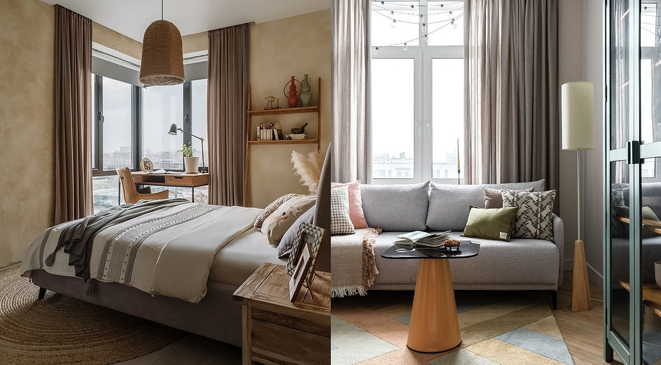 Затишна вітальня 2026 Креативна розстановка меблів у вітальні 2026 року, зонування простору та функціональний дизайн.