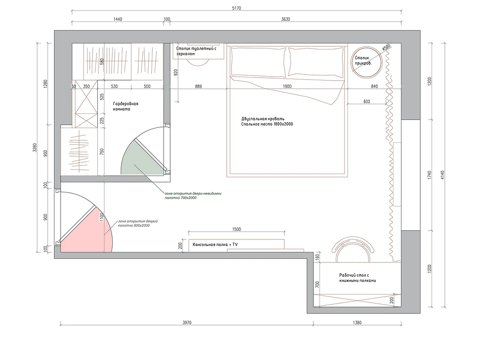 Вузька спальня: рішення Розстановка меблів у вузькій спальні: оптимізація простору та візуальне розширення.