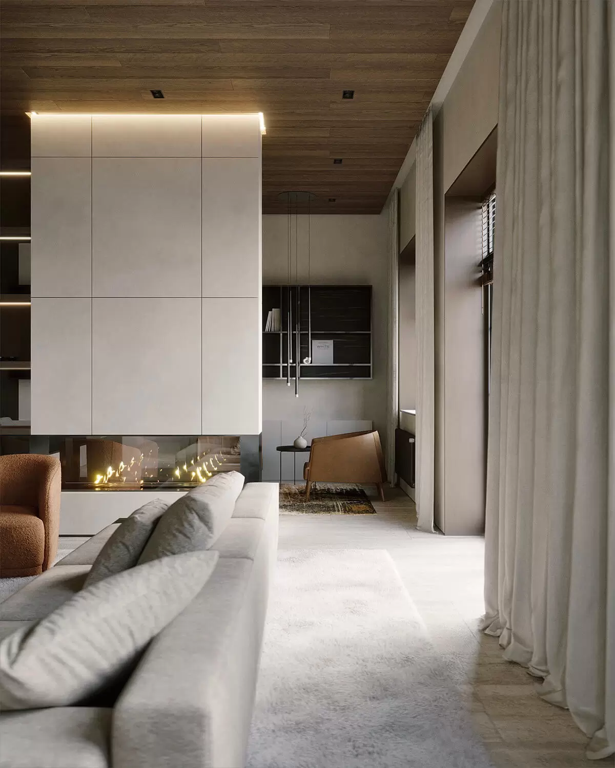 Природний дизайн Природний вигляд ванної кімнати з використанням дерева в дизайні.