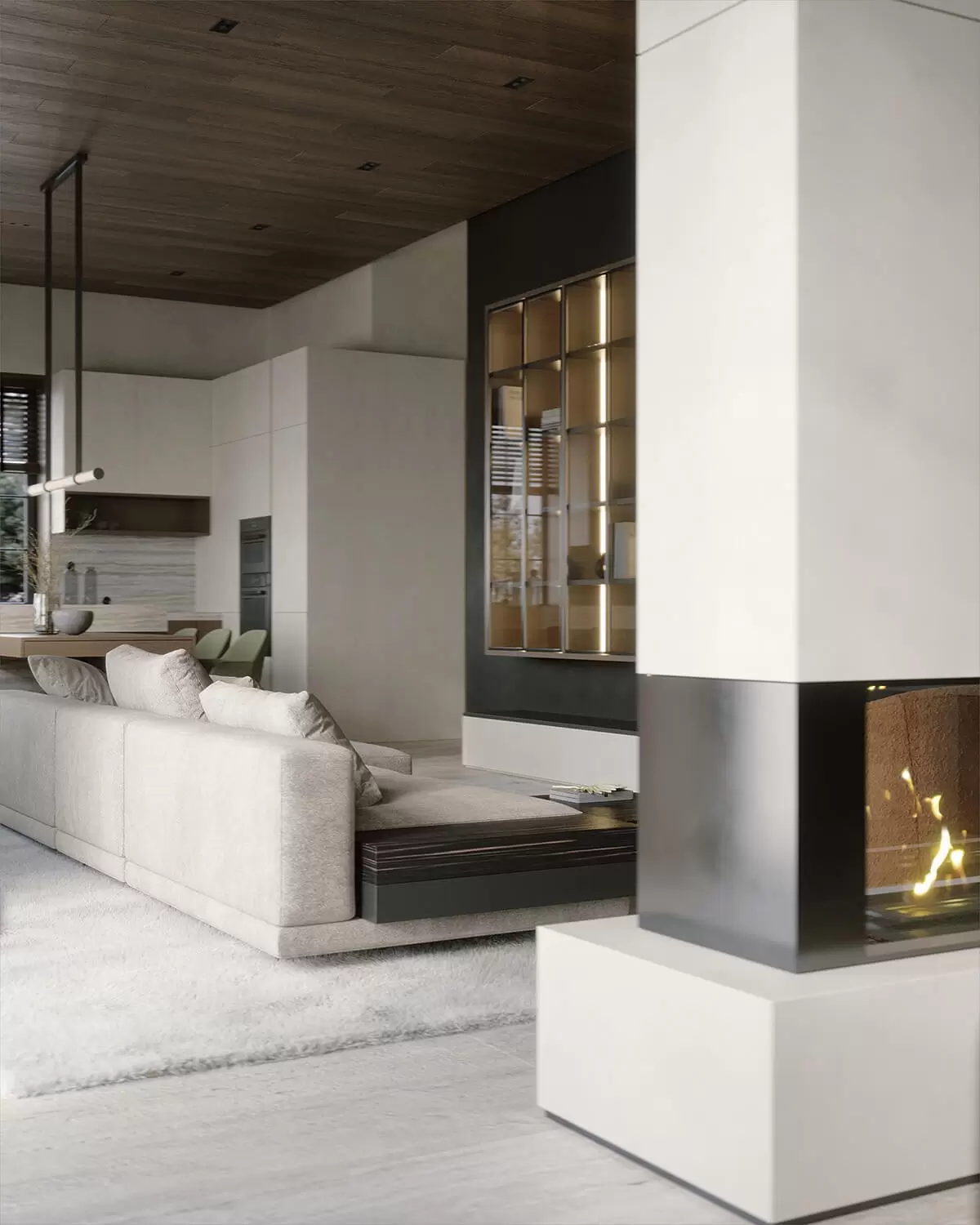 Дерево на кухні Світла кухня 2026 з дерев'яними фасадами: гармонійне поєднання порід дерева.