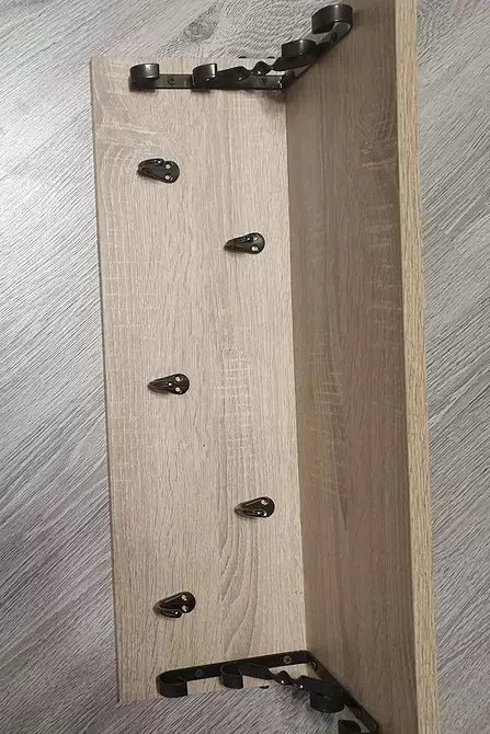 Металеві гачки для вішалки Настінна вішалка з металевими гачками, виготовлена з дерева своїми руками