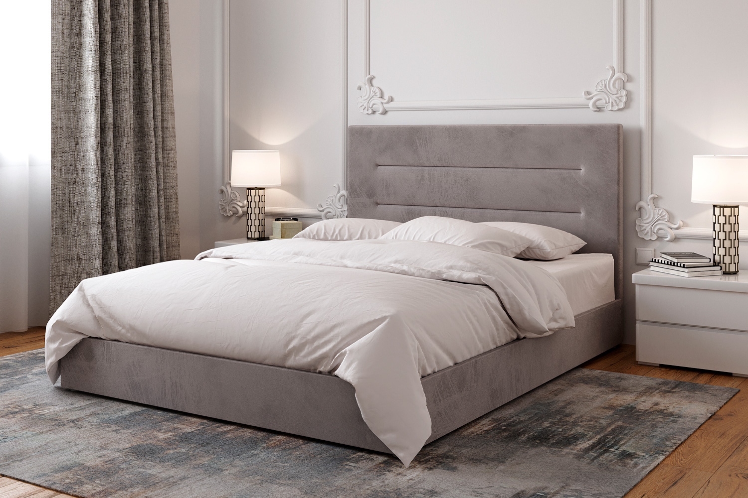 Ліжко горизонт 160x200 з матрацом 1 | фабрика естелла Ліжко горизонт 160x200 з матрацом