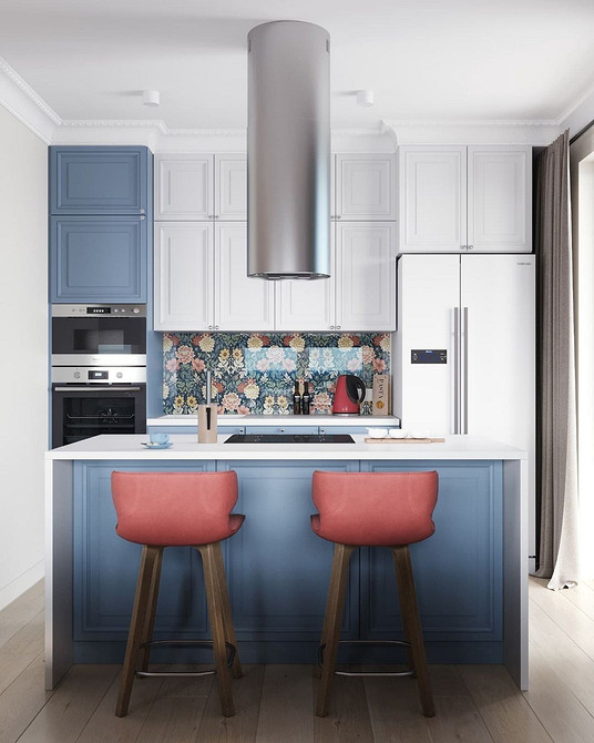 Великий острів Стильний інтер'єр кухні з великим островом для зручного приготування їжі.