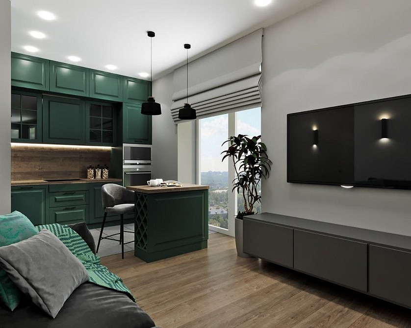 Біла кухня: острів Біла кухня з дерев'яним островом: сучасний дизайн з натуральними матеріалами 2026