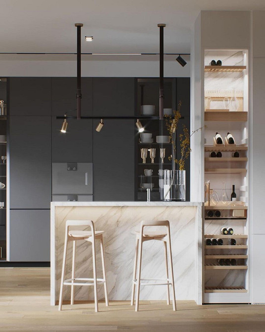 Тенденції 2026 Дизайн кухні-вітальні з островом: сучасні тенденції 2026