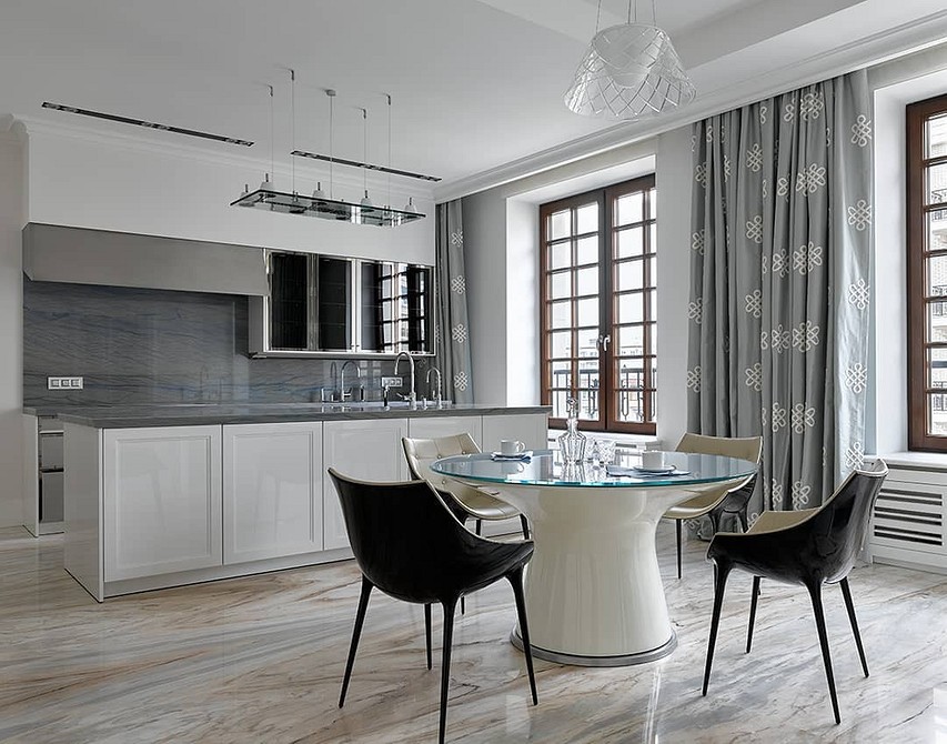 Ергономічна кухня-острів Функціональна кухня з островом і вбудованою технікою, ергономічний дизайн 2026