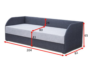 Альтернативний вигляд Ліжко Болеро 2 80x200 з матрацом