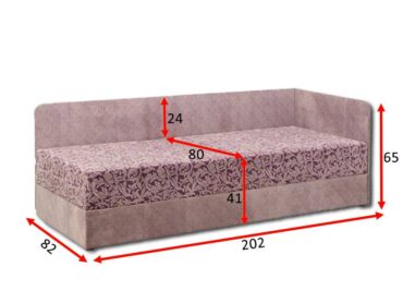 Альтернативний вигляд Ліжко Болеро 80x200 з матрацом