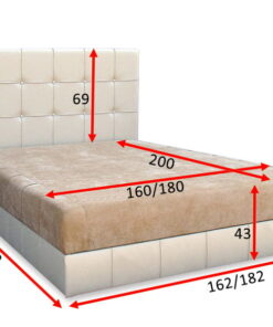 Альтернативний вигляд Ліжко Магнолія 160x200 з матрацом