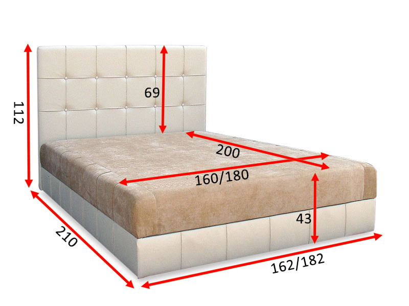 Ліжко магнолія 160x200 з матрацом 2 | фабрика естелла Ліжко магнолія 160x200 з матрацом - зображення 2