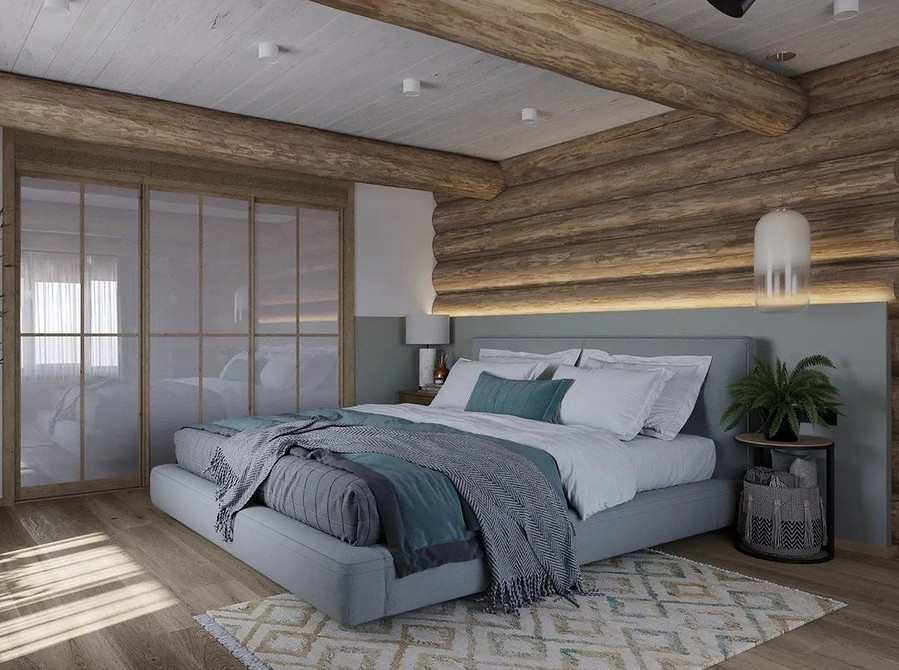 Інтер'єр спальні 2026 Сучасний інтер'єр спальні з шафою-купе: дизайн та тренди 2026 року.