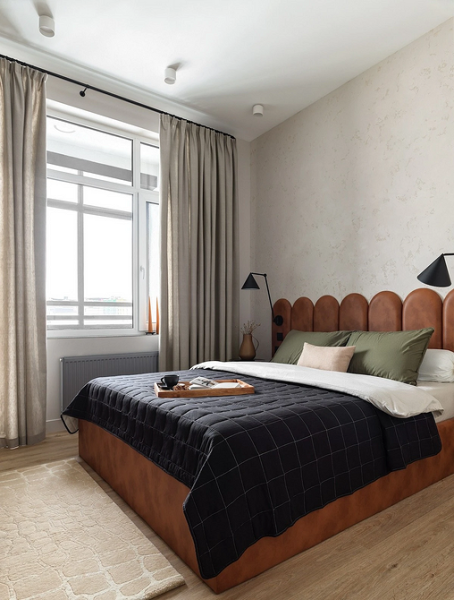 Стильні штори Елегантні штори доповнюють стиль спальні, загальний дизайн кімнати 2026