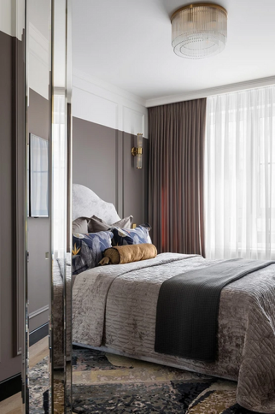 Шоколадні щільні штори Затишна спальня 2026 з щільними шоколадними шторами для максимального затемнення та приватності.