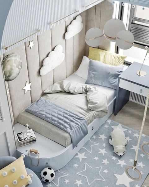 Фактури в дитячій кімнаті Дизайн дитячої кімнати 2026 з використанням різноманітних безпечних та приємних на дотик фактур.