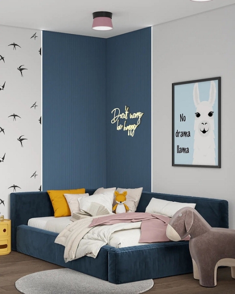 М'яке ліжко 2026 Трендове ліжко 2026 з м'якою оббивкою, сучасний дизайн для затишної спальні.