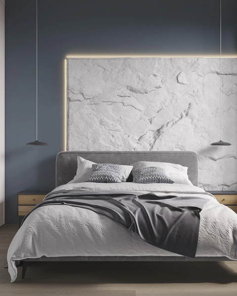 Елегантний комфорт Стильне м'яке ліжко: тренди дизайну спальні 2026, комфорт та елегантність