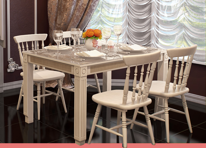 Романтична вечеря Романтична вечеря на двох: сервіровка обіднього столу зі свічками та квітами.